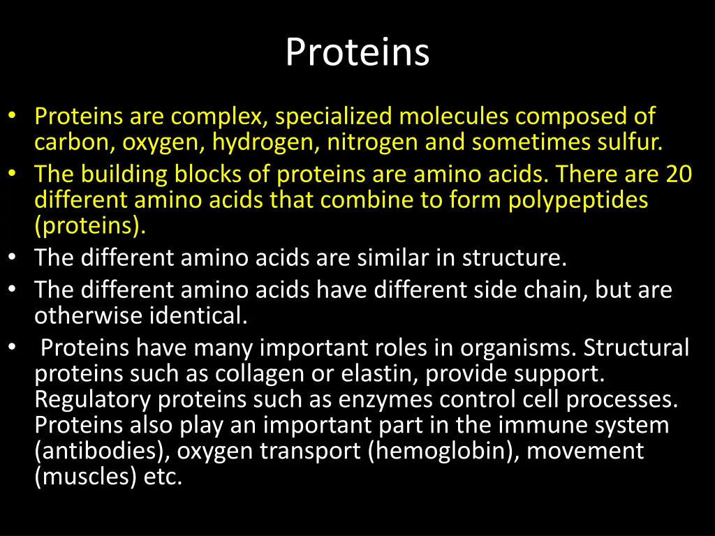 proteins