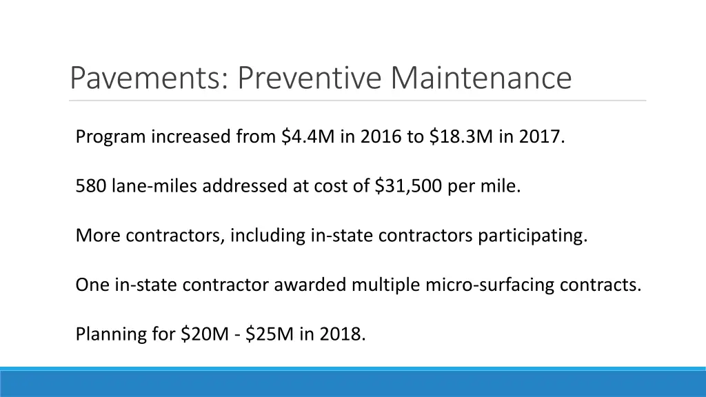 pavements preventive maintenance