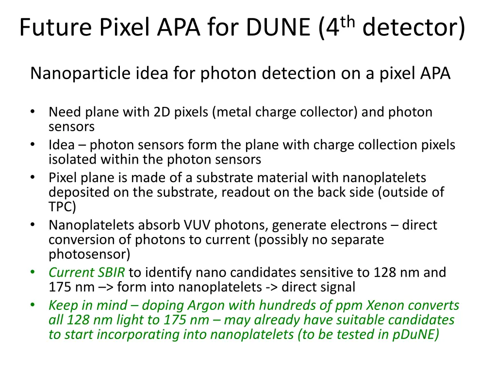 future pixel apa for dune 4 th detector