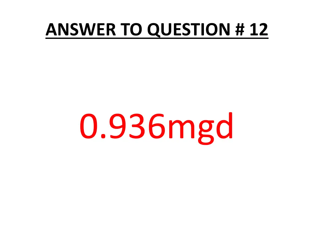 answer to question 12