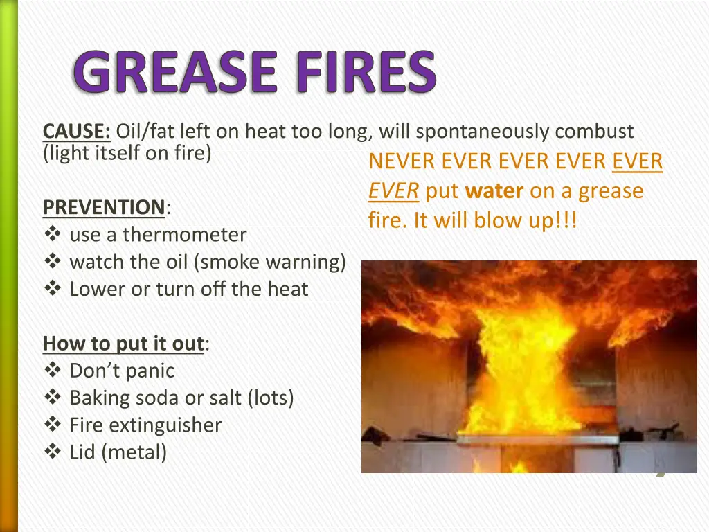 grease fires