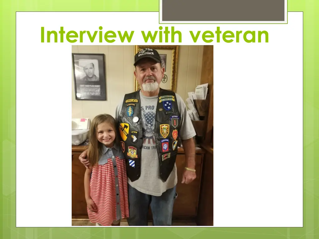 interview with veteran