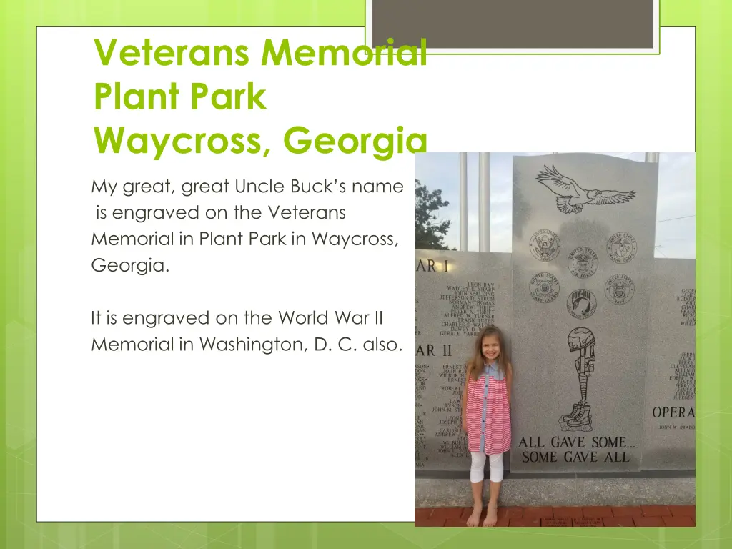 veterans memorial plant park waycross georgia