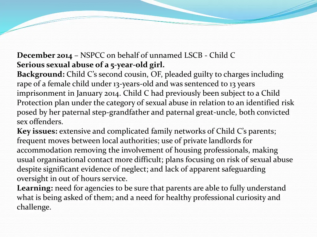 december 2014 nspcc on behalf of unnamed lscb