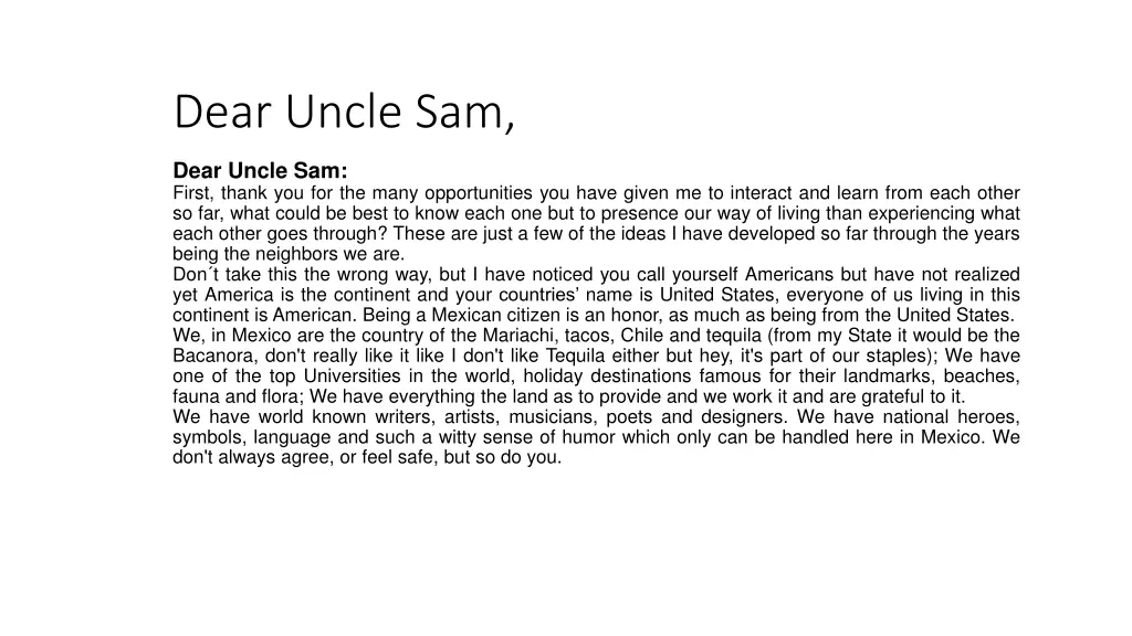 dear uncle sam 1