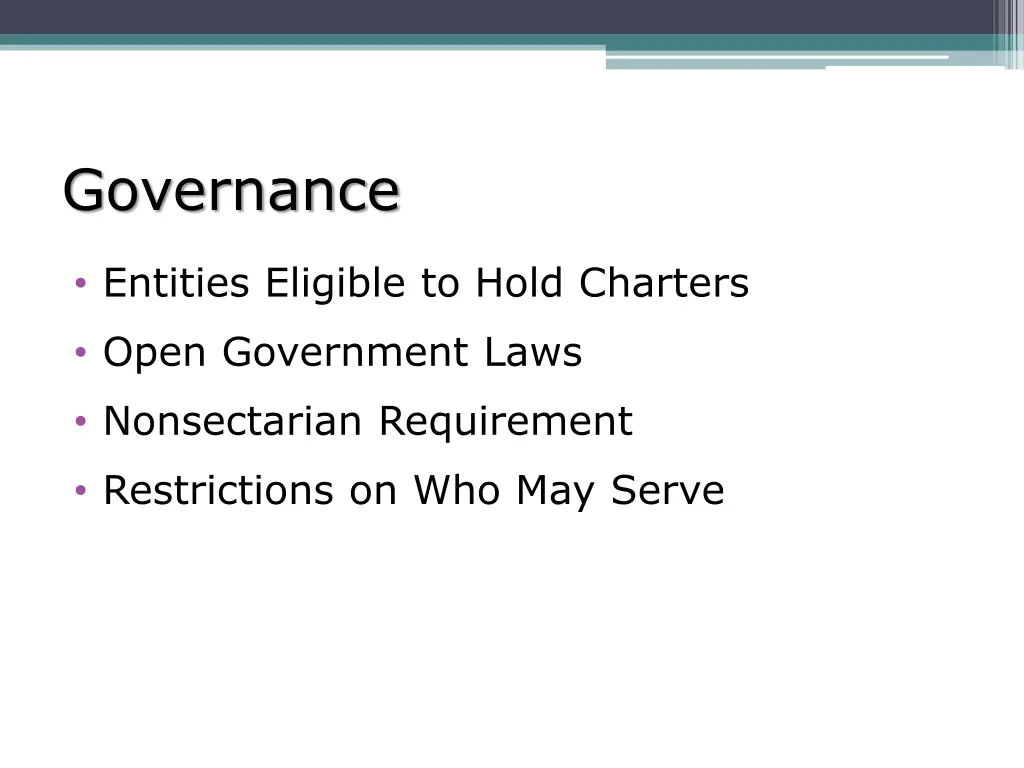 governance