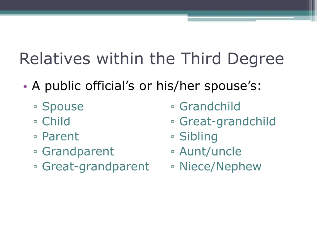 relatives within the third degree