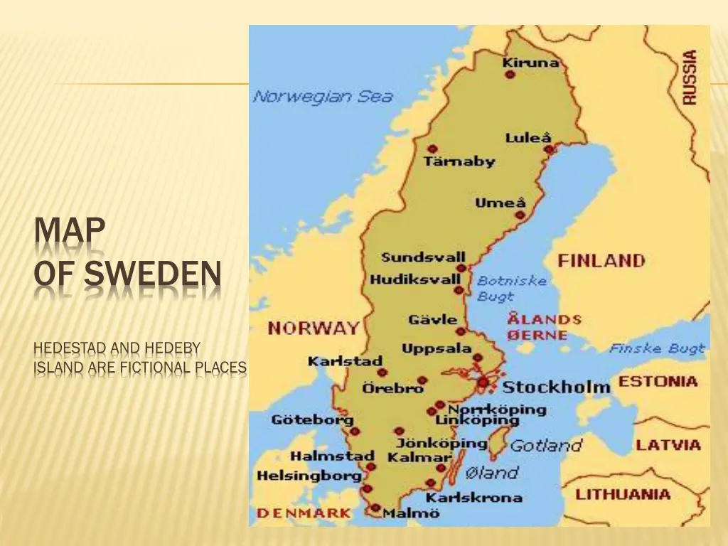 map of sweden