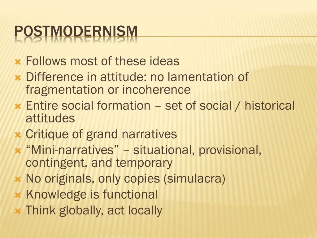 postmodernism