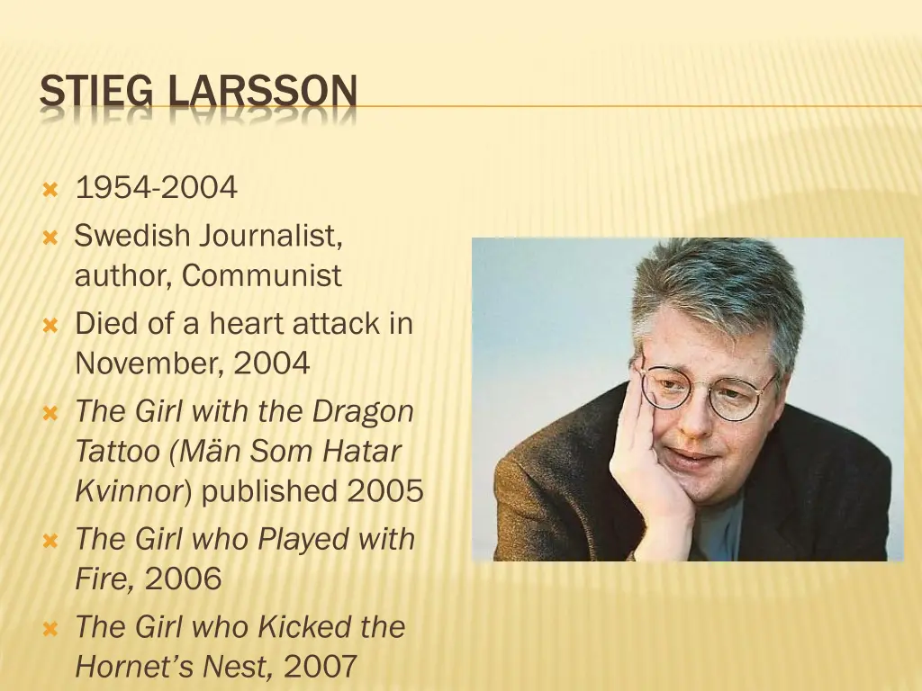 stieg larsson