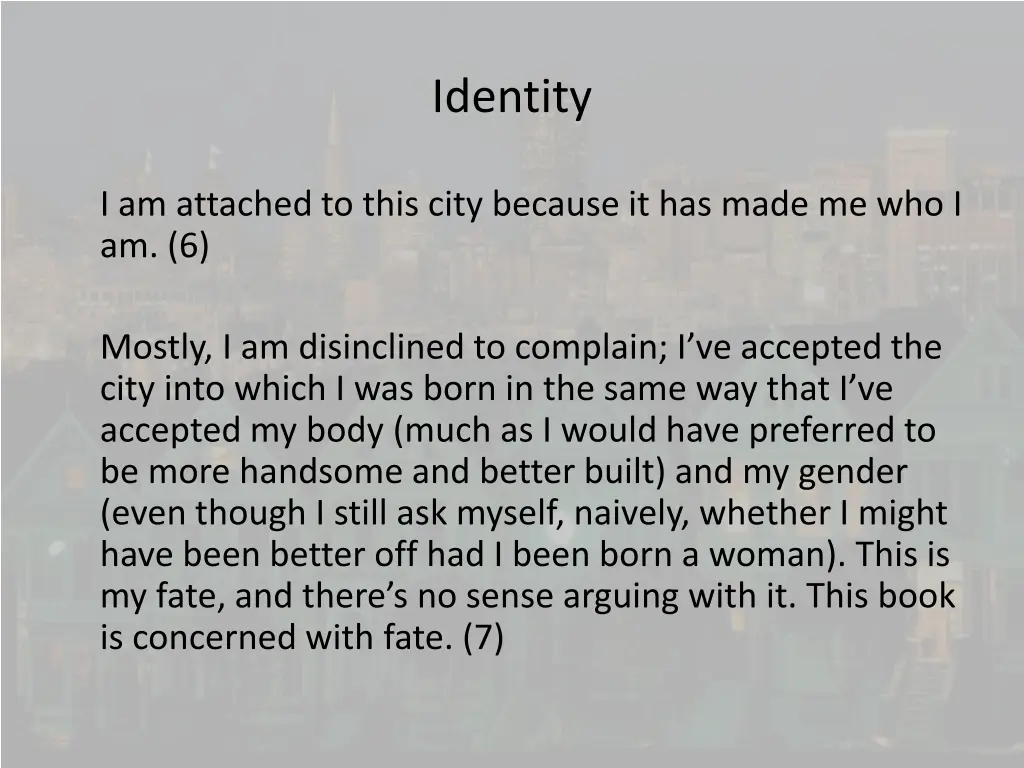 identity