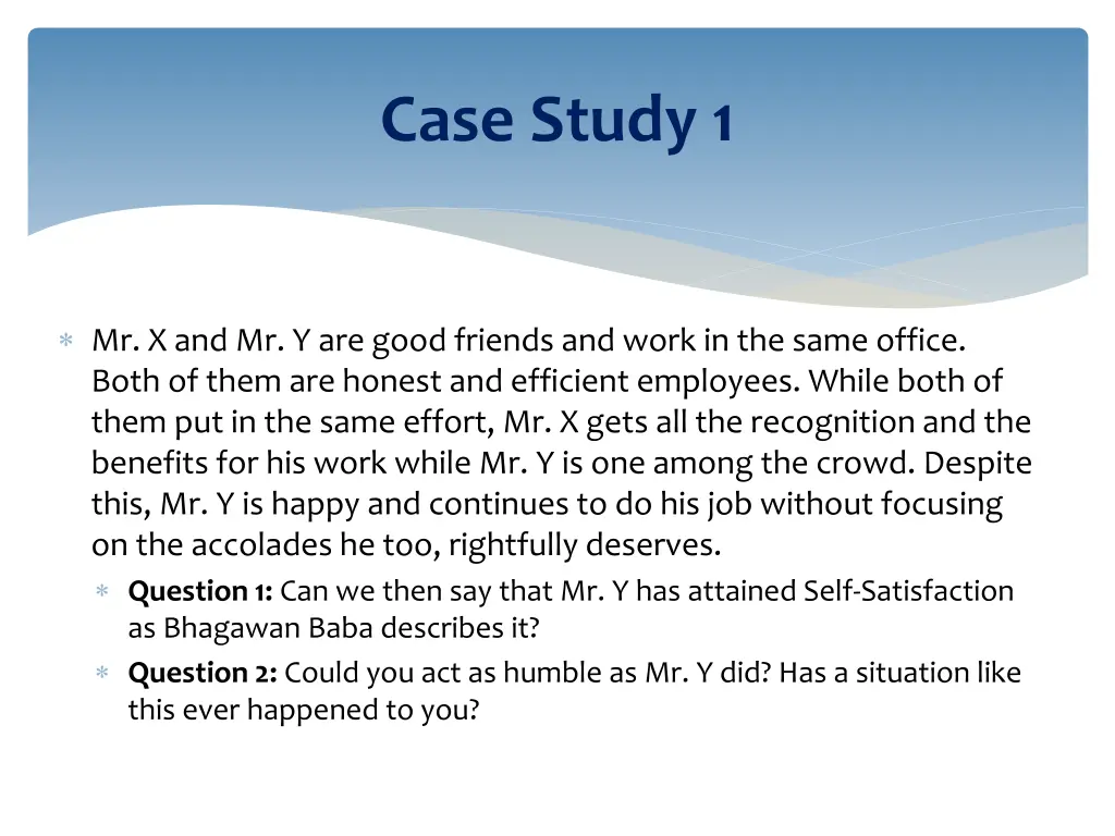 case study 1