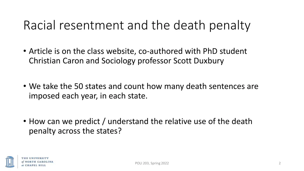 racial resentment and the death penalty