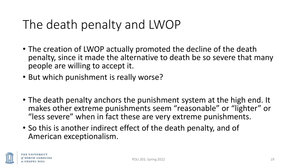 the death penalty and lwop