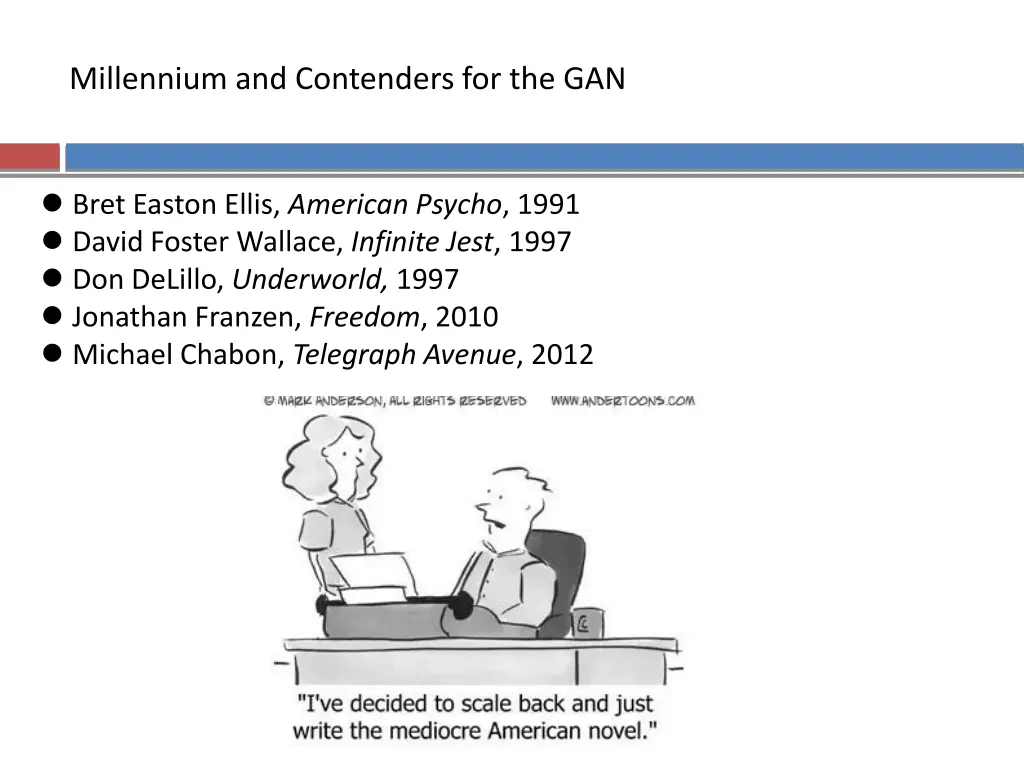 millennium and contenders for the gan