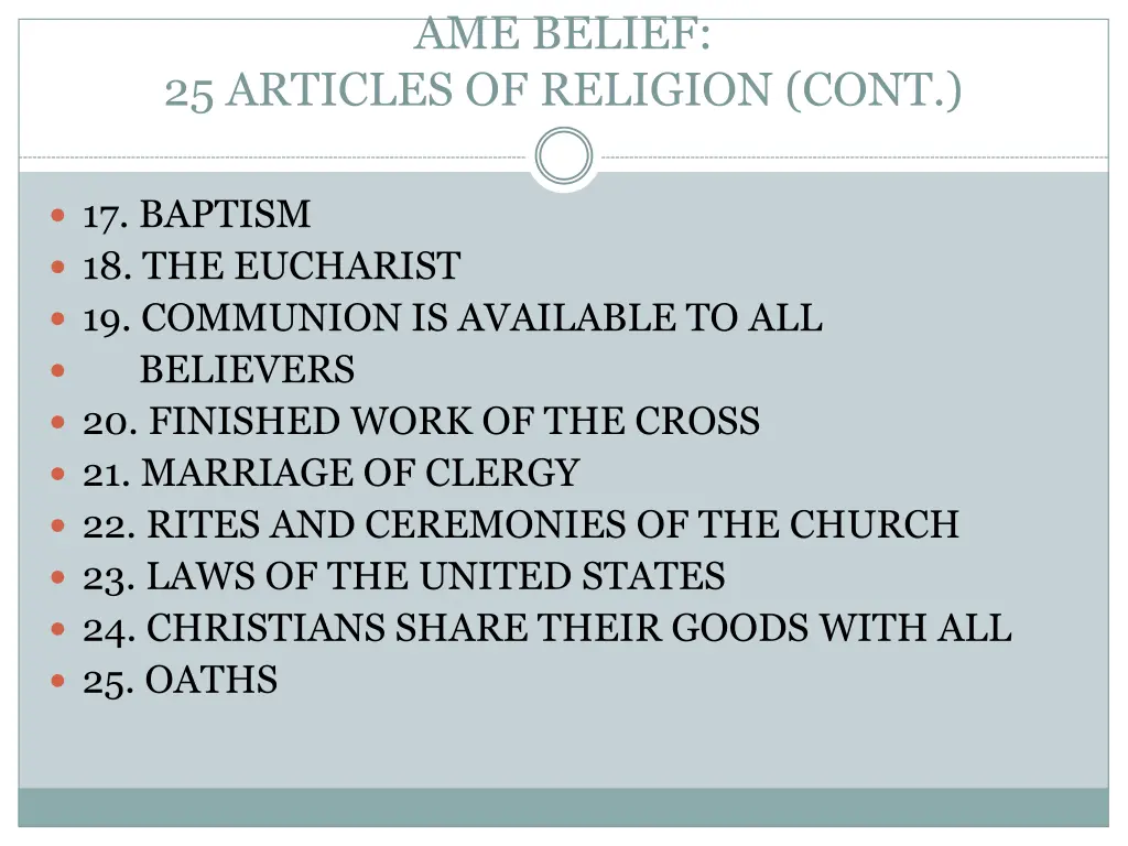 ame belief 2