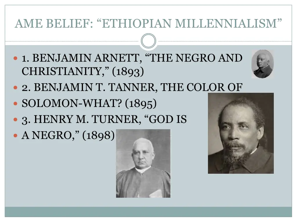 ame belief ethiopian millennialism