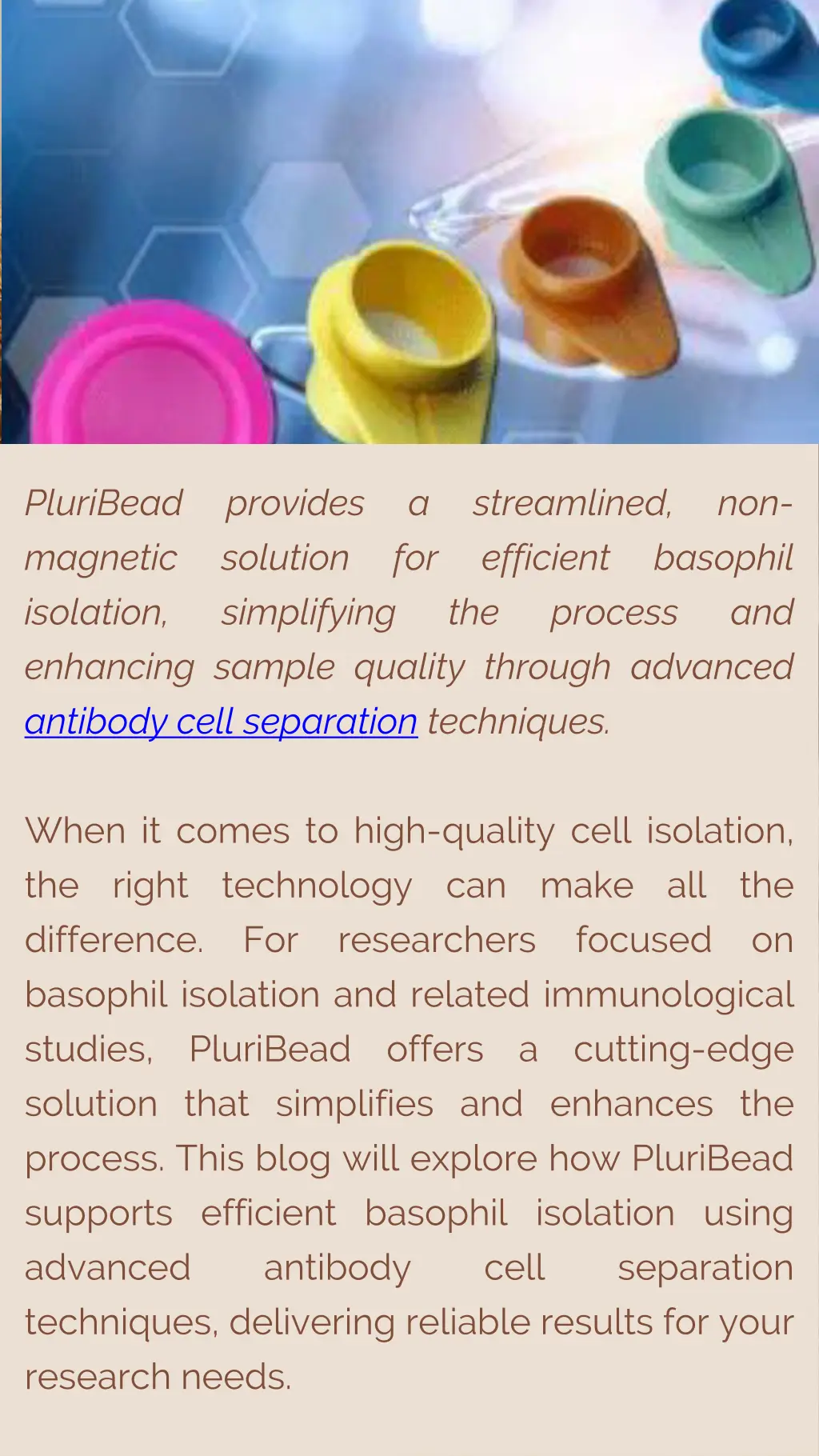 pluribead magnetic isolation enhancing sample