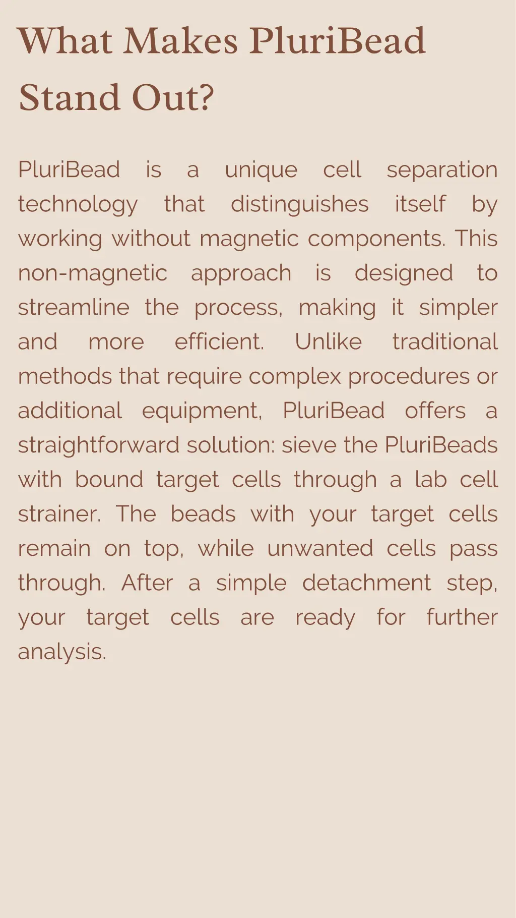 what makes pluribead stand out