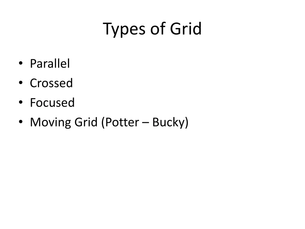 types of grid