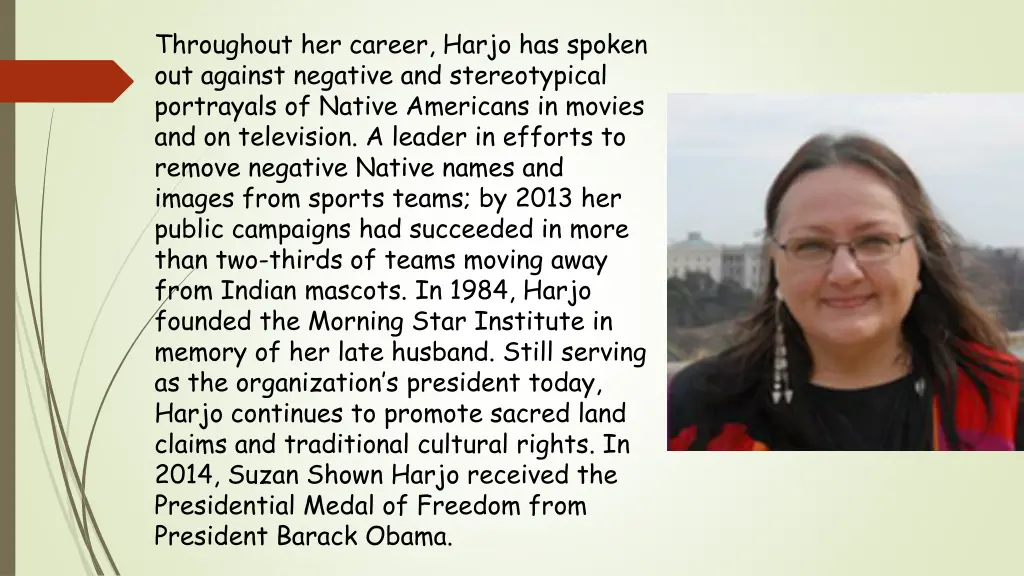 throughout her career harjo has spoken