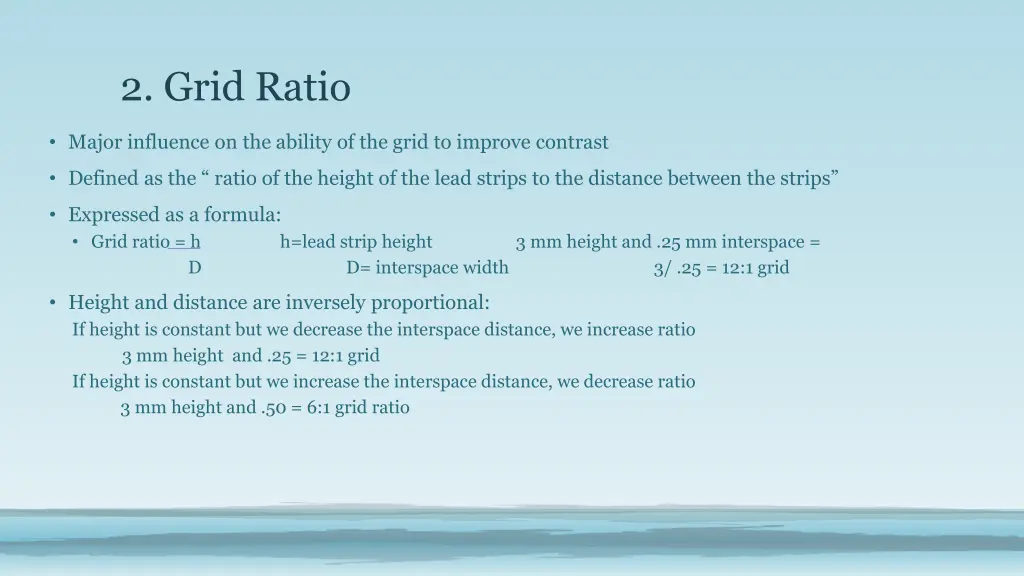 2 grid ratio