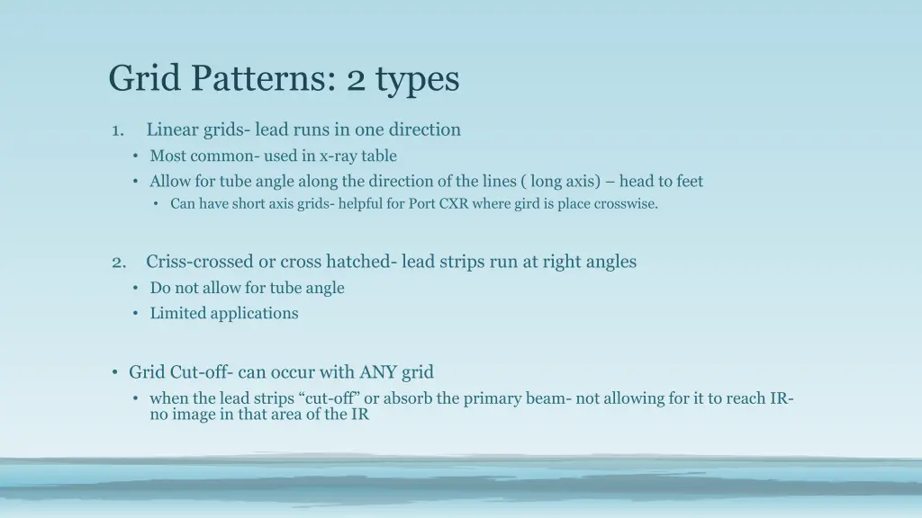 grid patterns 2 types