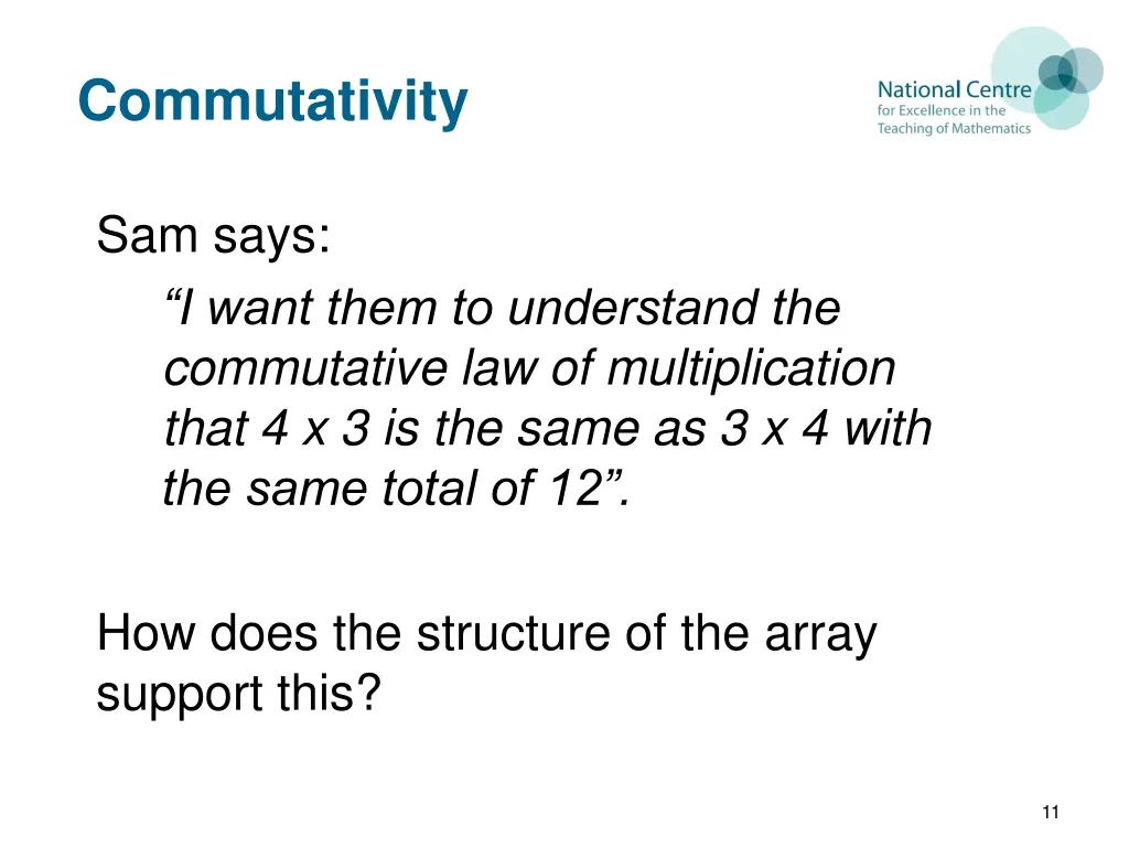 commutativity