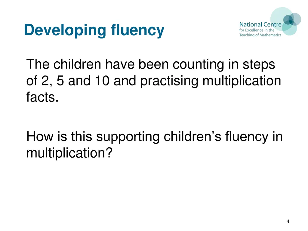 developing fluency