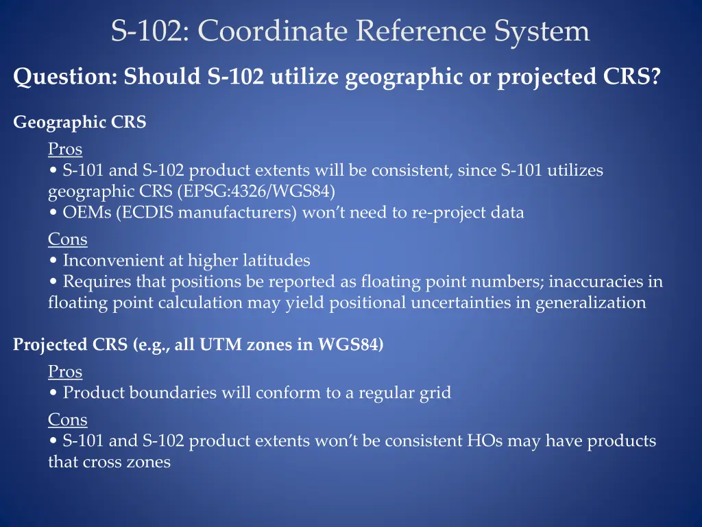 s 102 coordinate reference system