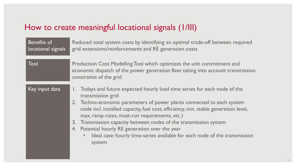 how to create meaningful locational signals 1 iii