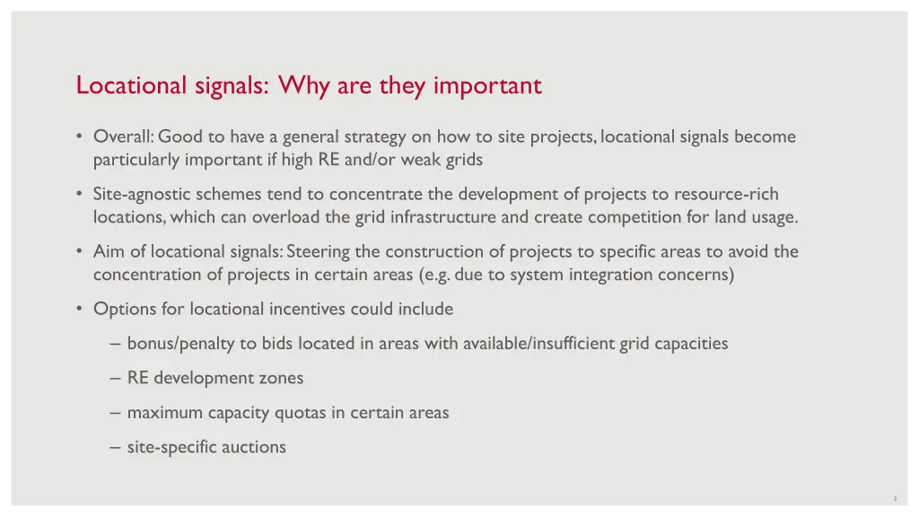 locational signals why are they important