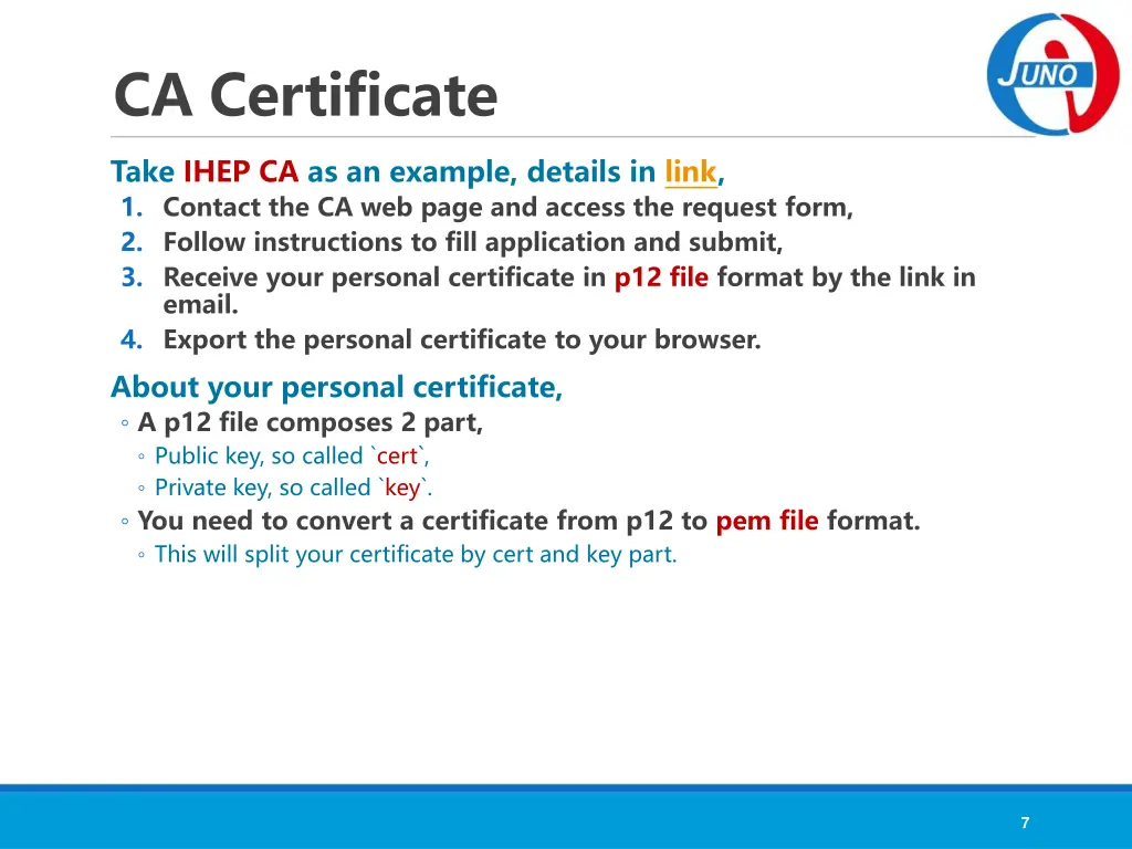 ca certificate