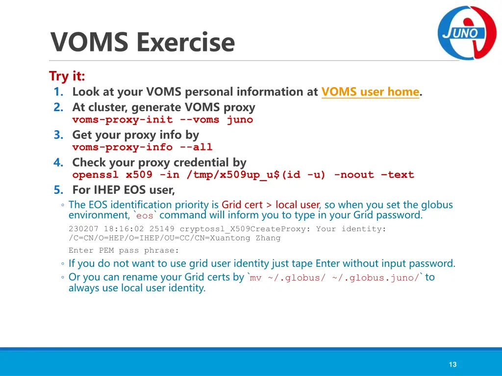 voms exercise