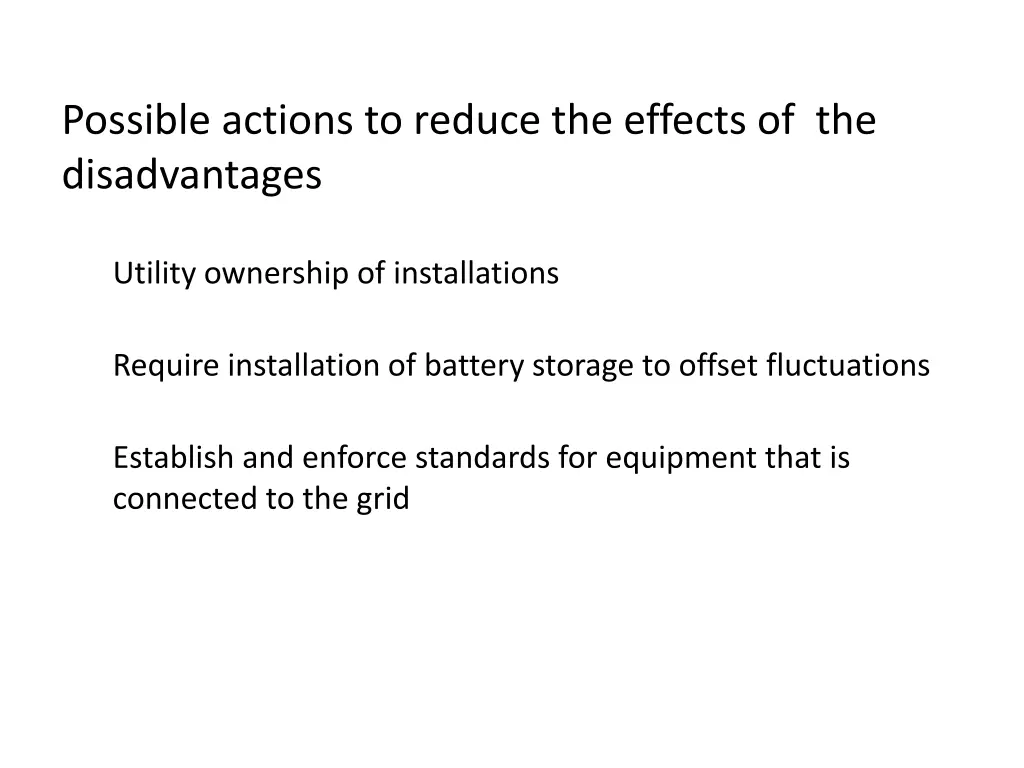 possible actions to reduce the effects 1