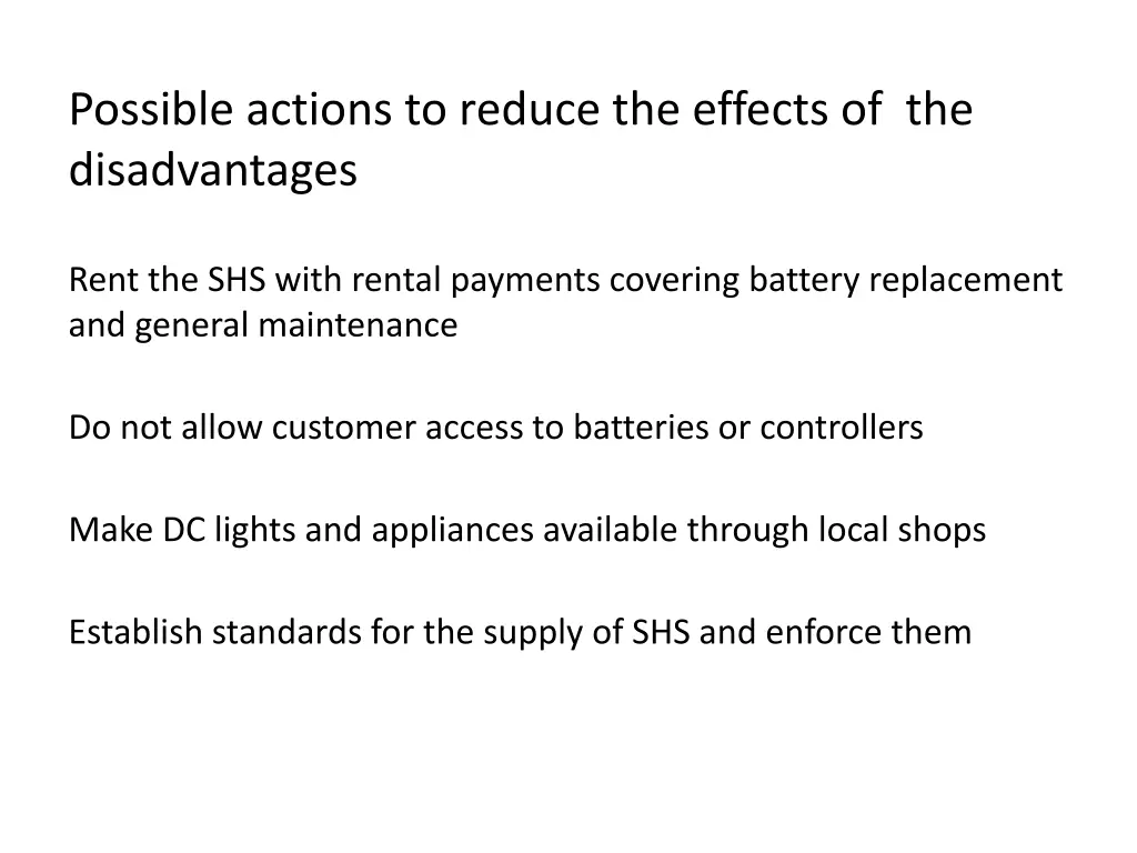 possible actions to reduce the effects 2