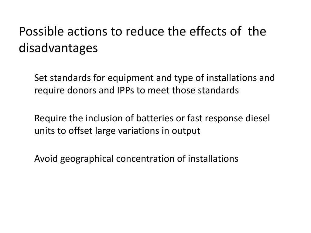 possible actions to reduce the effects