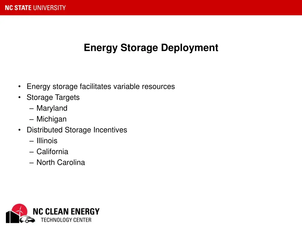 energy storage deployment