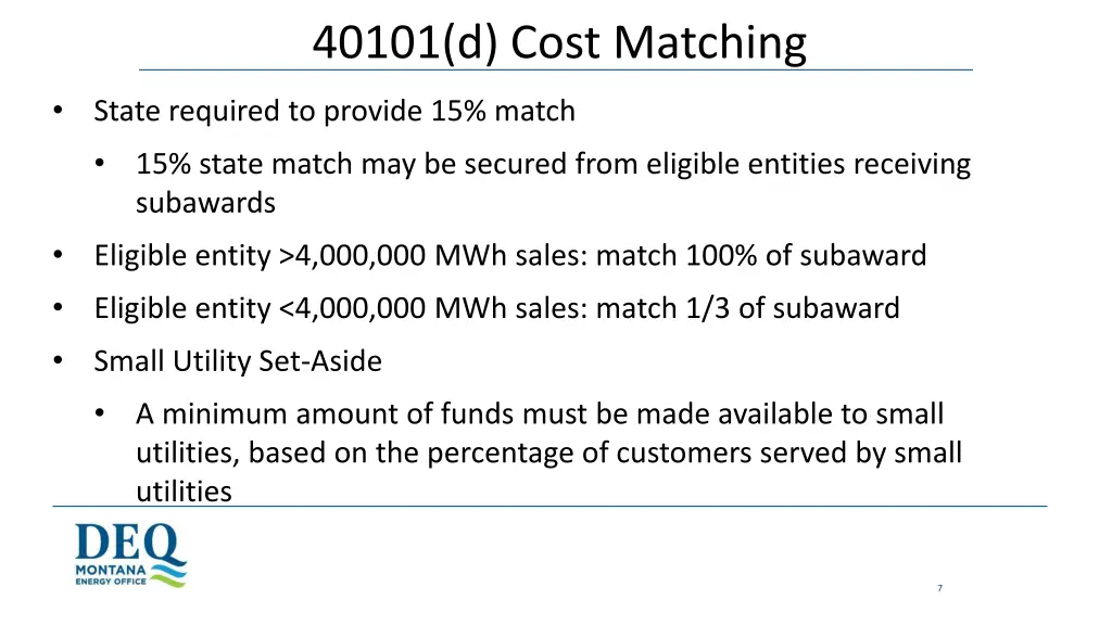 40101 d cost matching