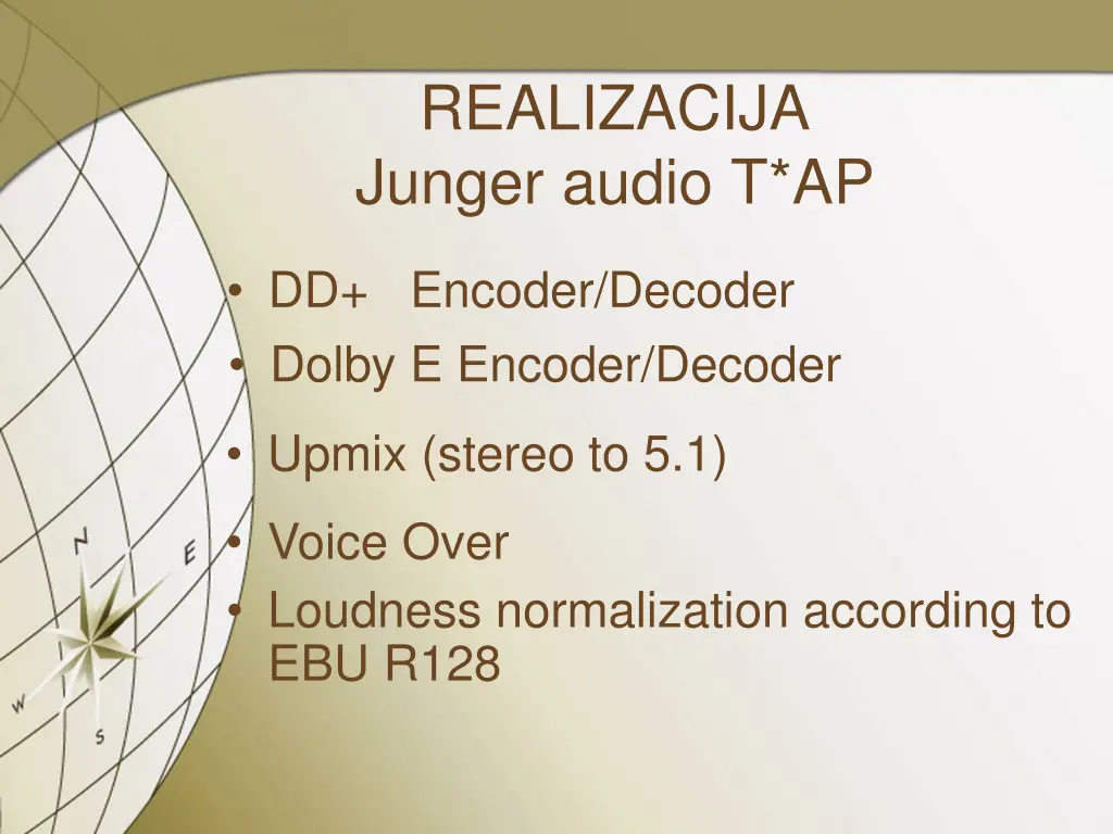 realizacija junger audio t ap