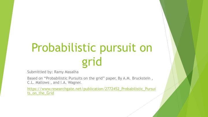 probabilistic pursuit on grid submittied by ramy