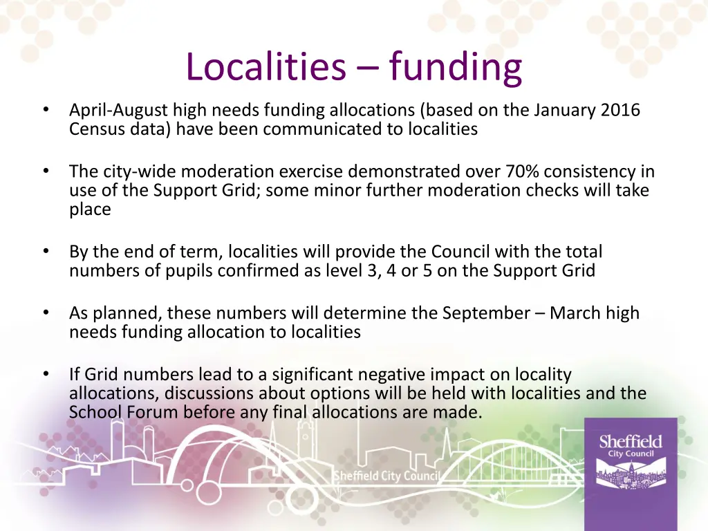 localities funding