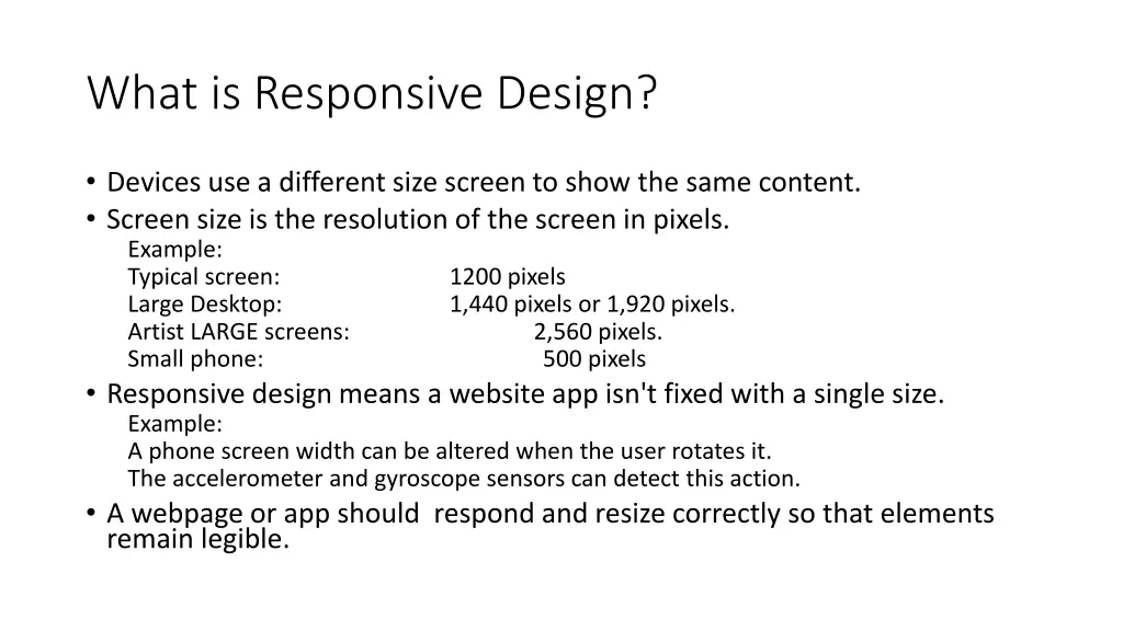 what is responsive design