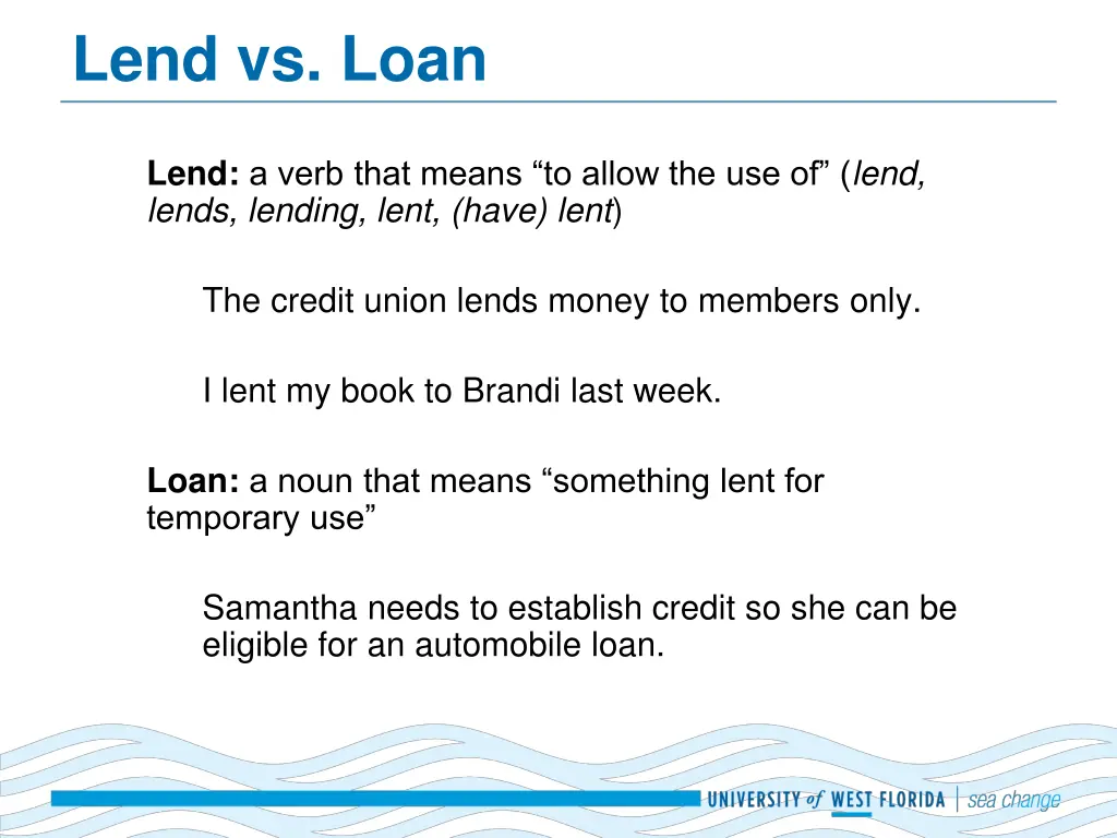 lend vs loan