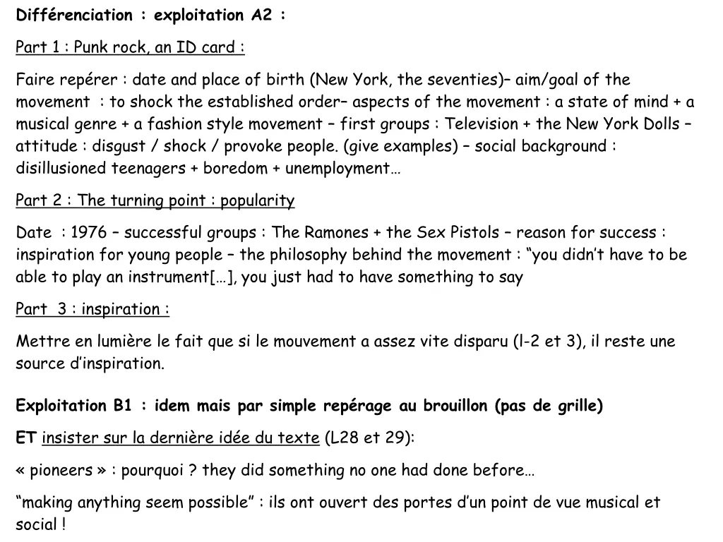 diff renciation exploitation a2