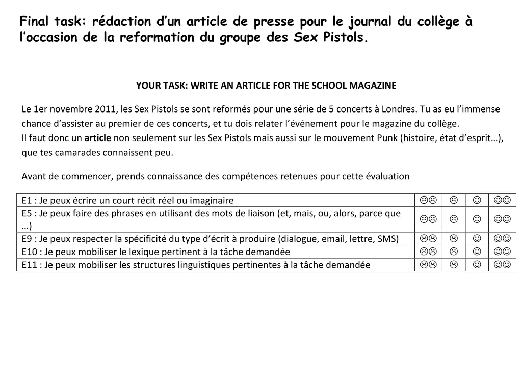 final task r daction d un article de presse pour