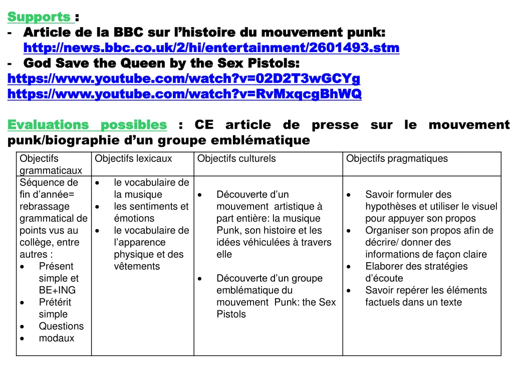 supports supports article de la bbc sur article