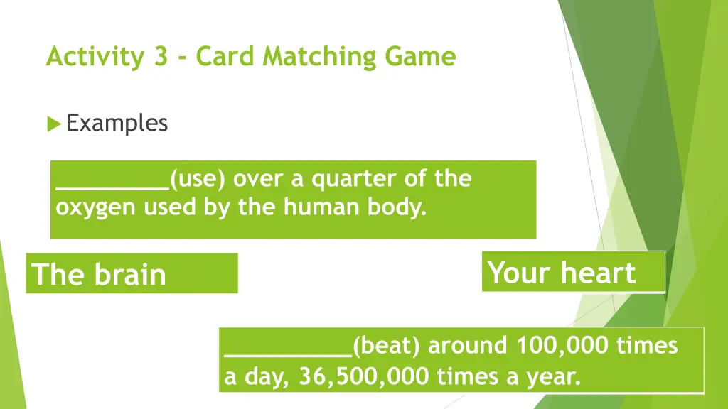 activity 3 card matching game