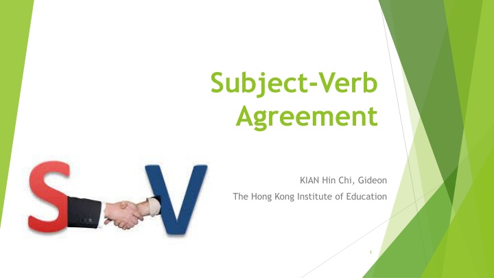 subject verb agreement