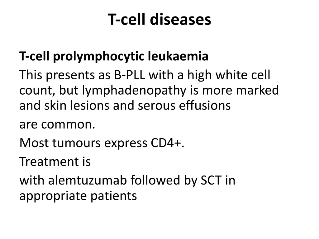 t cell diseases